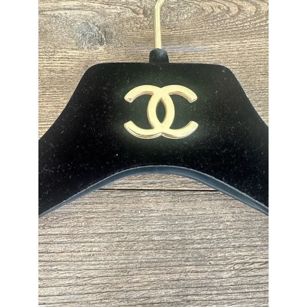 Chanel designer velvet hanger